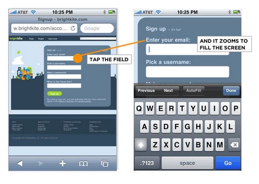 امکانات جدید فرم ها برای  نسخه موبایلی وب سایت ها 