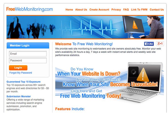 سرویس های مانیتورینگ سایت