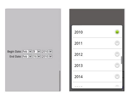 امکانات گوشی ها برای استفاده از فرم ها در نسخه موبایلی وب سایت ها 