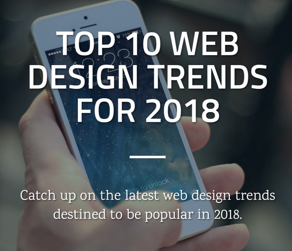 ده گرایش برتر طراحی وب سایت در سال 2018